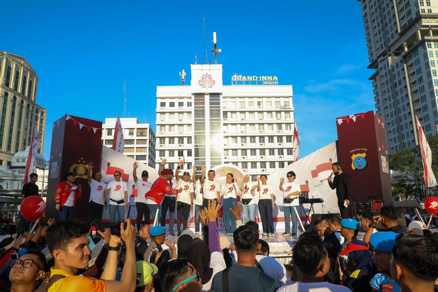 Semarak Pelayanan Polri di CFD Medan, Rangkul Masyarakat dengan Humanis