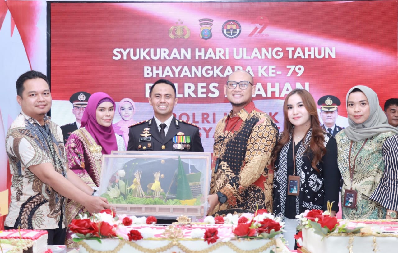 HUT Bhayangkara Ke-79, Polres Asahan Terima Surprise Dari Bank BRI BO Kisaran