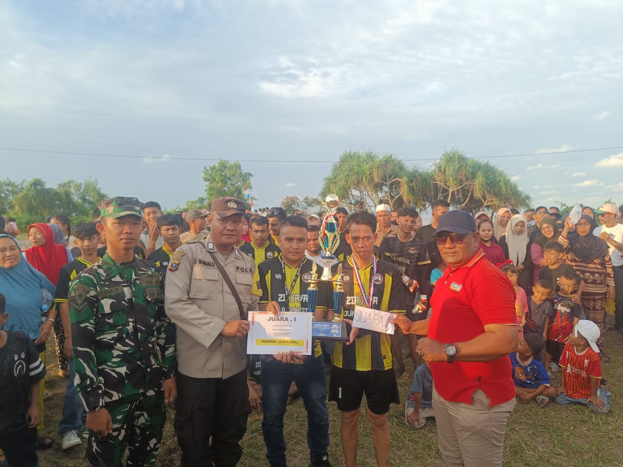 Penalti Penentu Pertandingan, Lumut FC Juara I Turnamen Bokyam Pemdes Bagan Kuala 2025